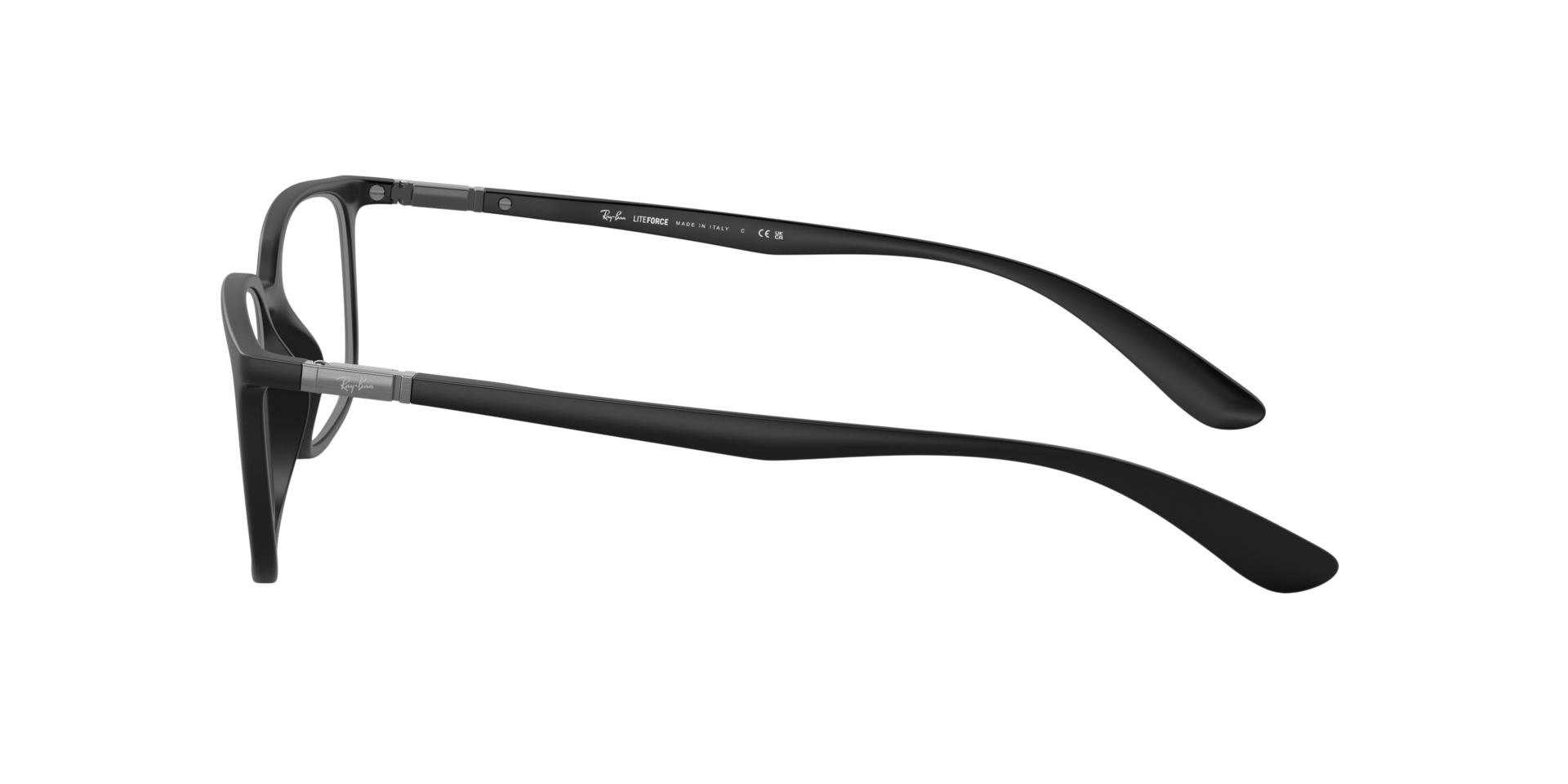 RB7208 Zwart KunststofEyeglass Frames van B24, Zijaanzicht