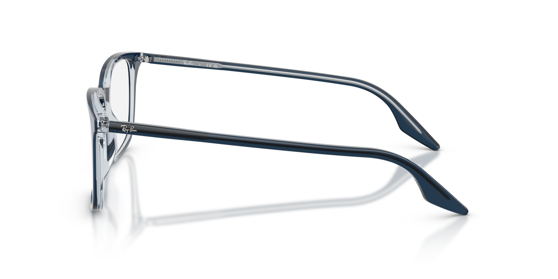 RB5421 Blue On Transparent AcetatEyeglass Frames von B24, Seitenansicht