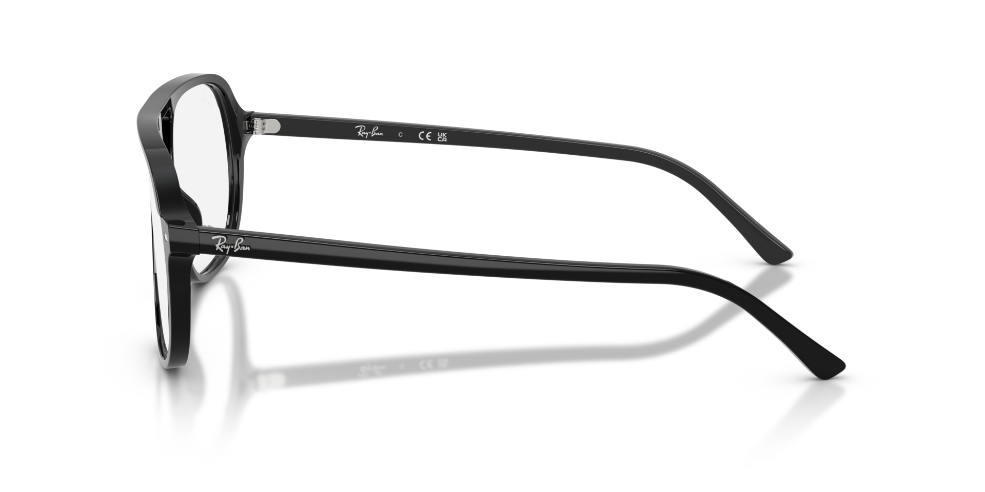 RB5698 Schwarz AcetatEyeglass Frames von B24, Seitenansicht