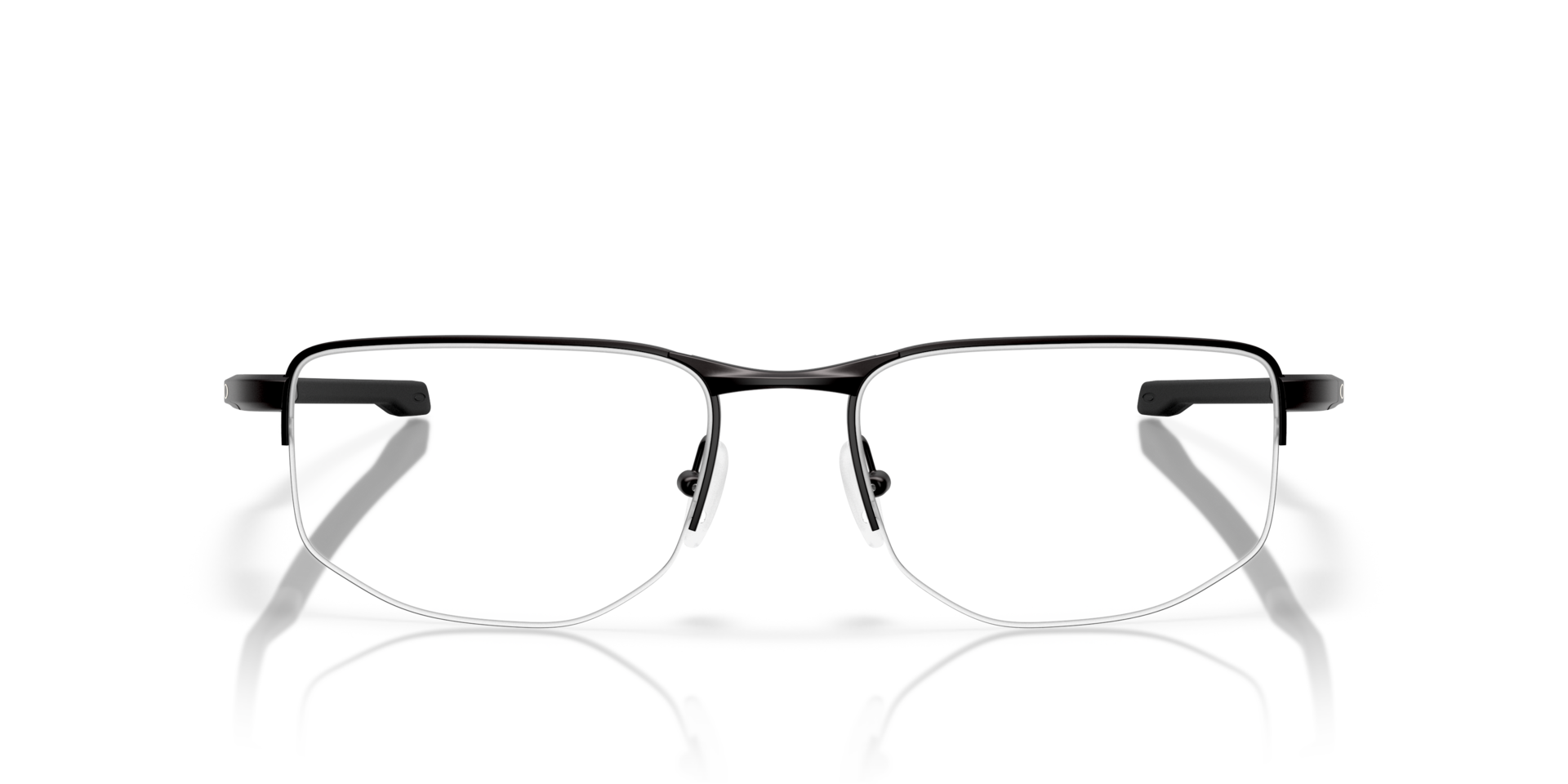 Addams 0.5 Schwarz satiniert MetallEyeglass Frames von B24, Vorderansicht