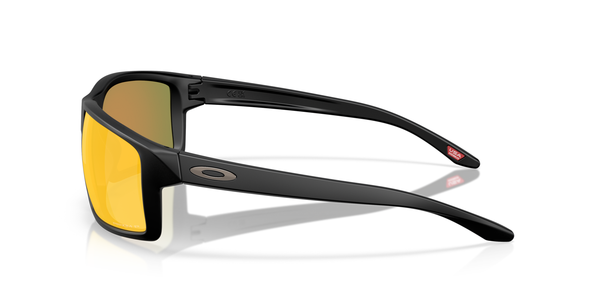 Gibston XL Matt Schwarz KunststoffSunglass Frames von B24, Seitenansicht