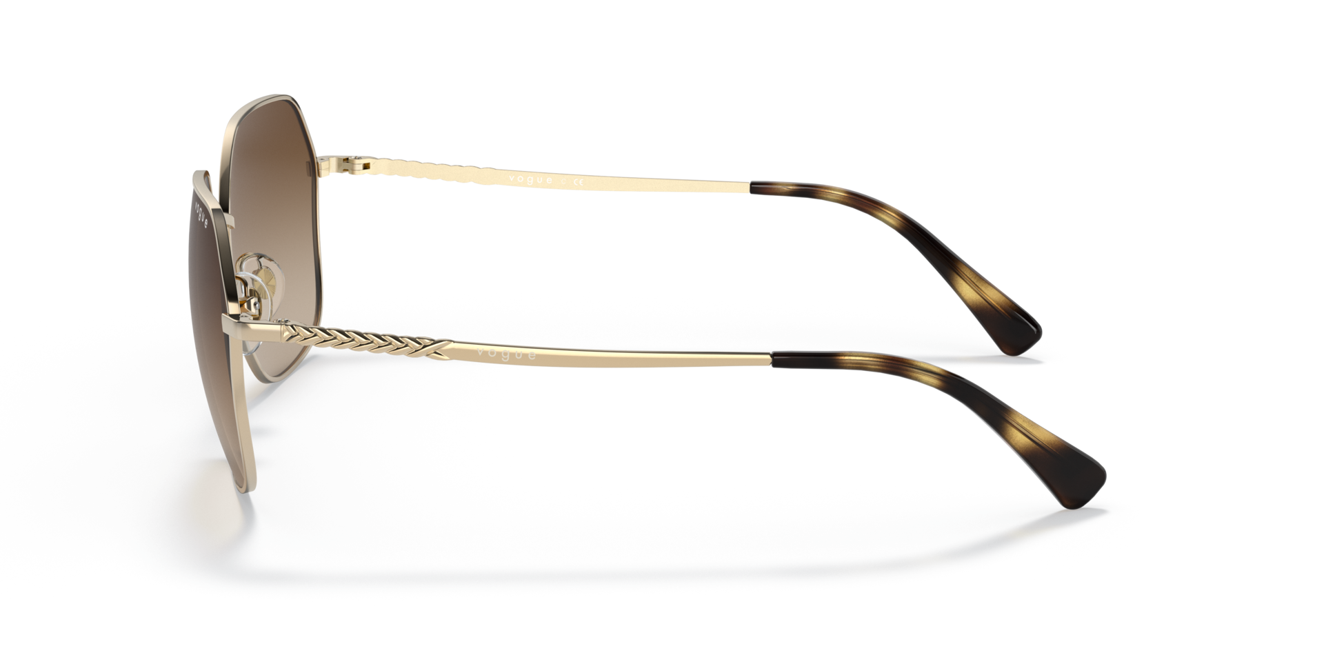 VO4198S Hellgold MetallSunglass Frames von B24, Seitenansicht