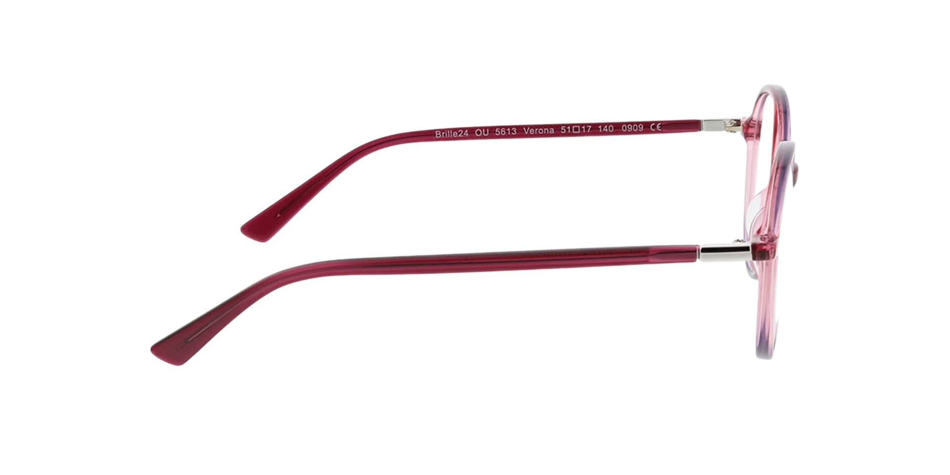 Verona Gradient Dark Pink AcetatEyeglass Frames von B24, Seitenansicht