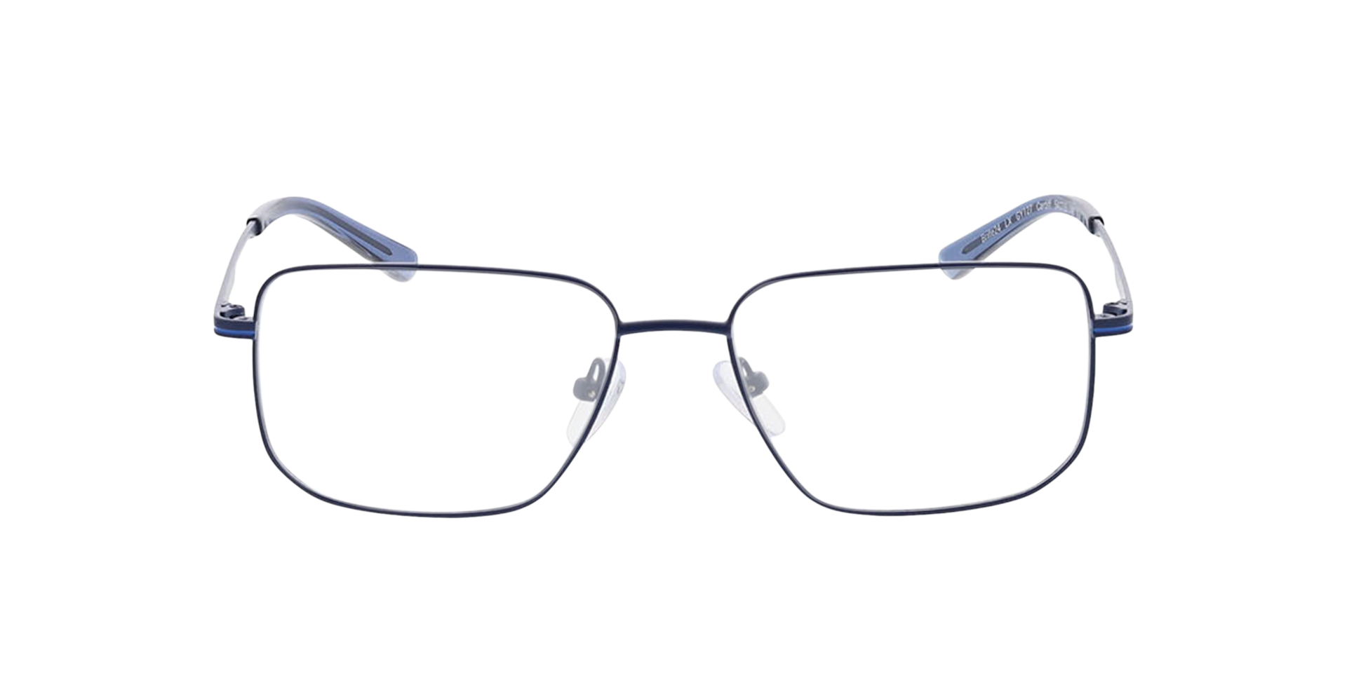 Cardiff Matt Navy Blue MetallEyeglass Frames von B24, Vorderansicht