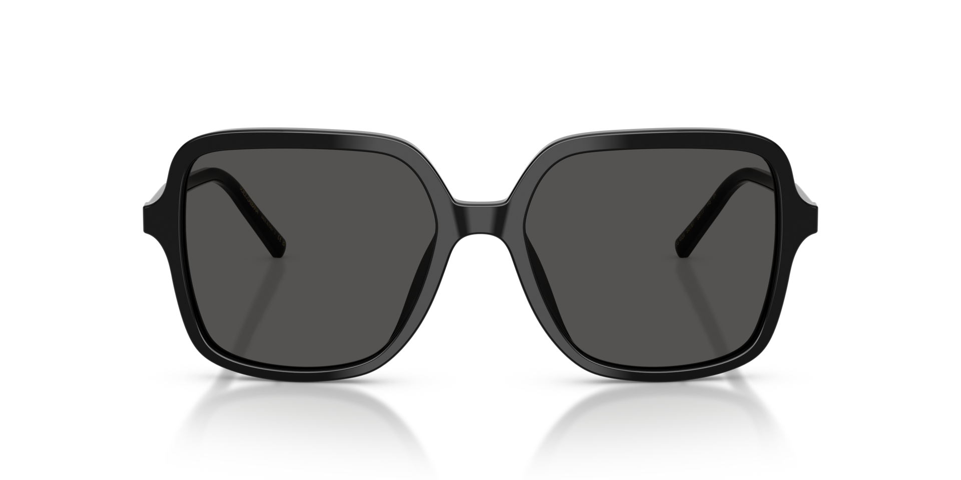 DG4539 Zwart AcetaatSunglass Frames van B24, Vooraanzicht