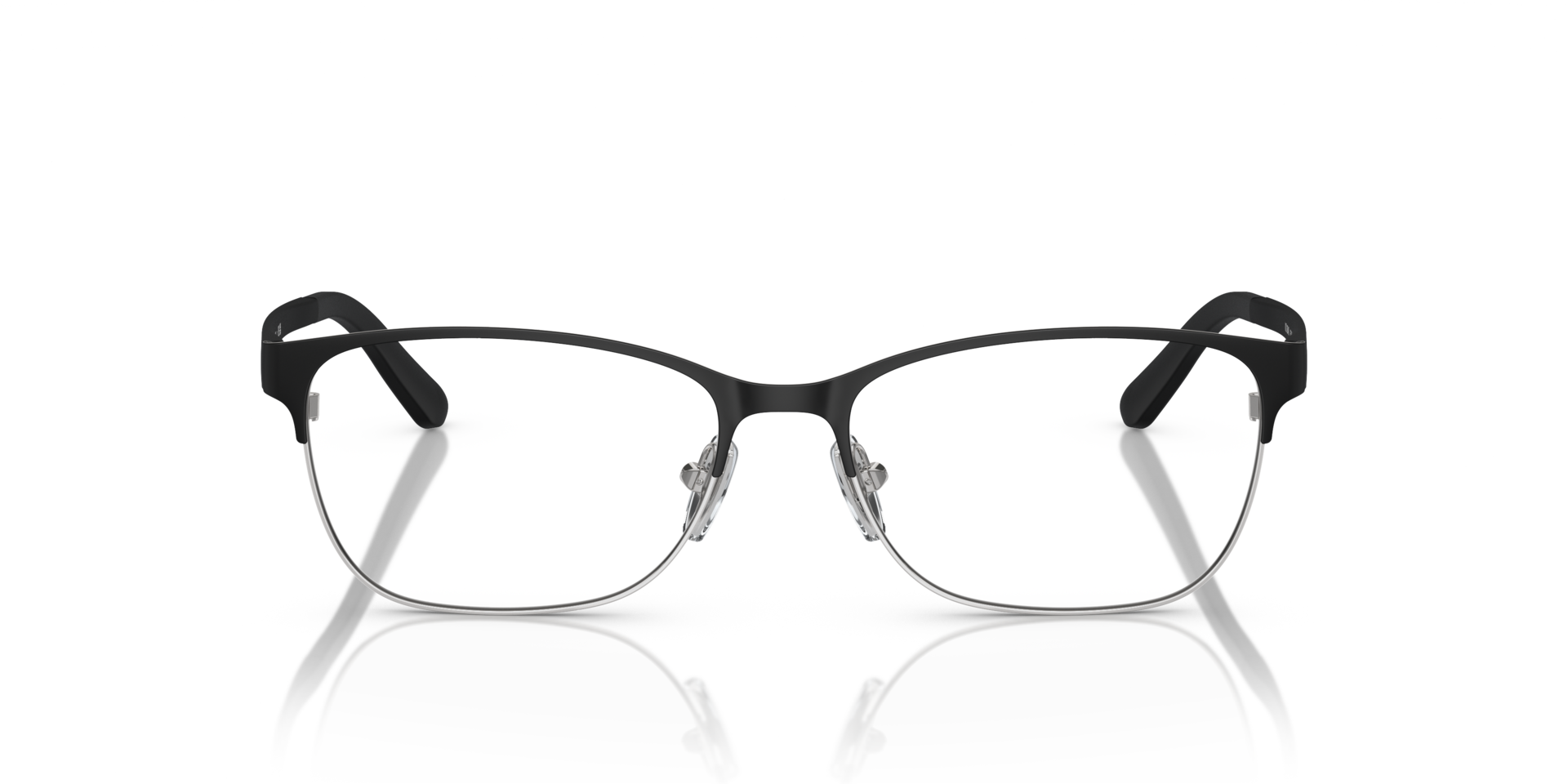 VO3940 Matzwart MetaalEyeglass Frames van B24, Vooraanzicht