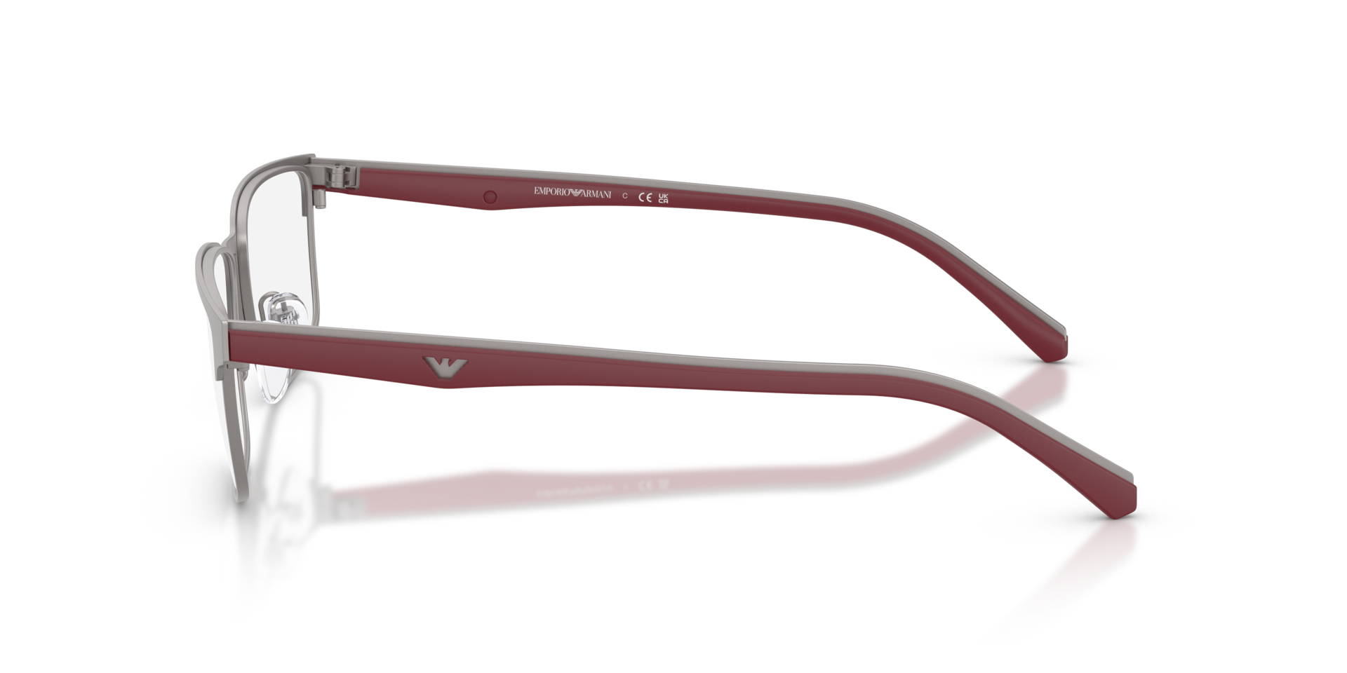 EA1175 Matt Gunmetal MetallEyeglass Frames von B24, Seitenansicht