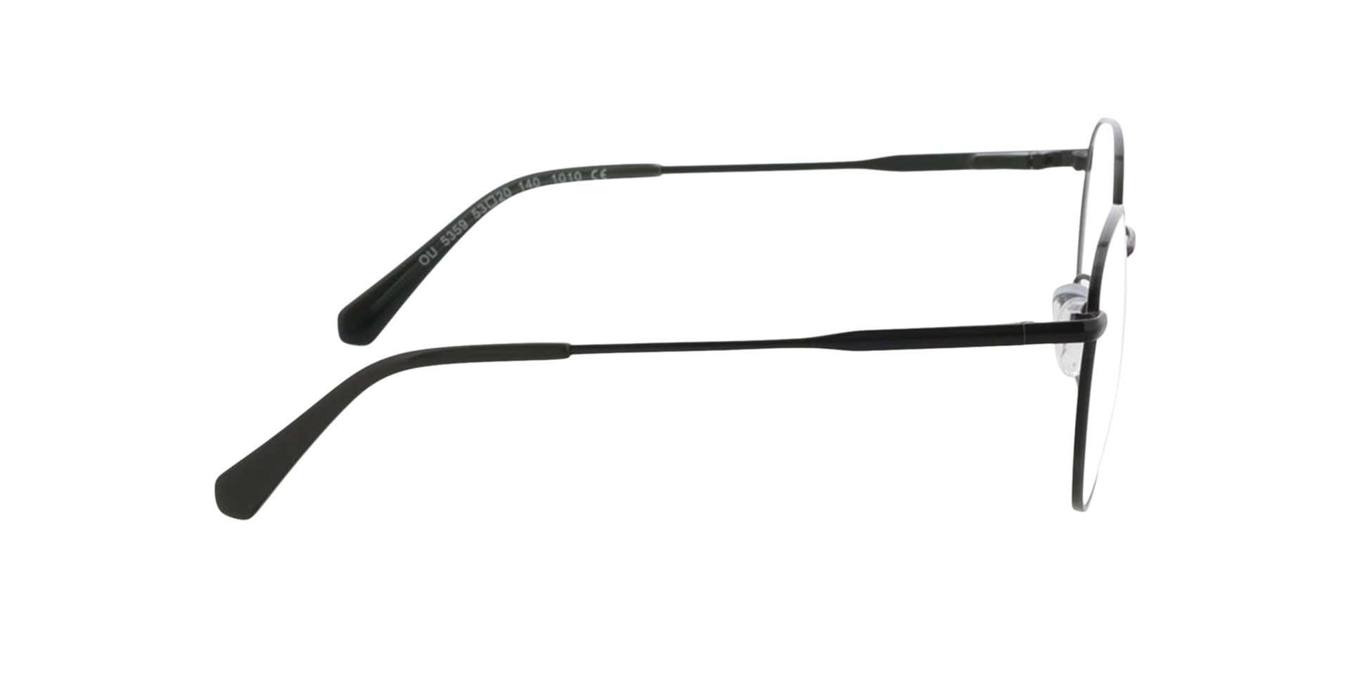 Lyon Groen  &  tweelaags kaki bruin MetaalEyeglass Frames van B24, Zijaanzicht