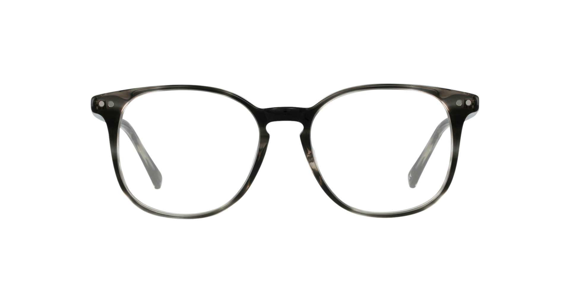 BARRON Striped Gainsboro AcetatEyeglass Frames von B24, Vorderansicht