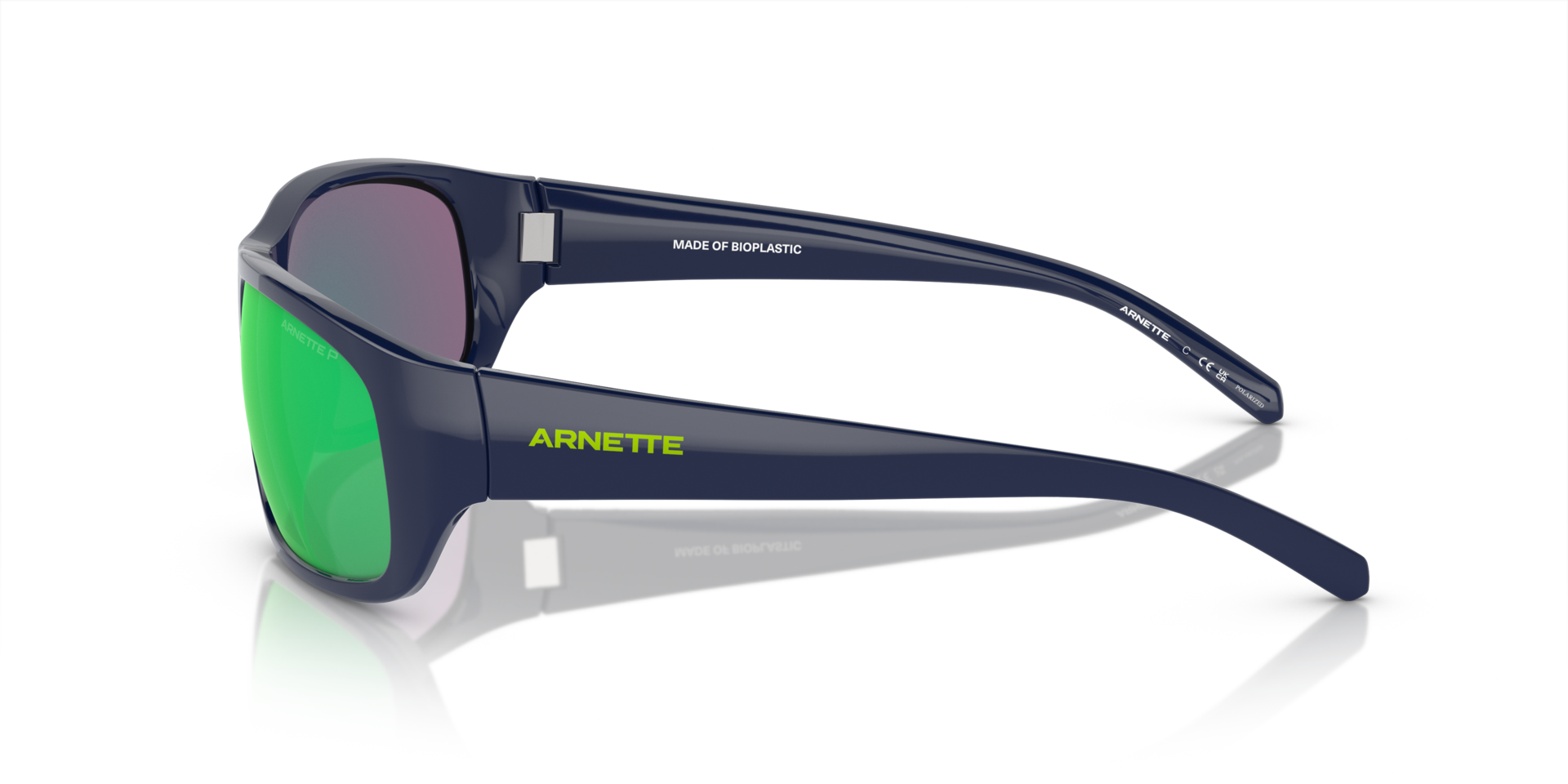 AN4290 Donkerblauw KunststofSunglass Frames van B24, Zijaanzicht