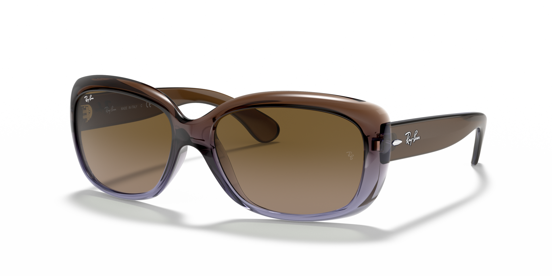 RB4101 Braun KunststoffSunglass Frames von B24, Dreiviertelansicht