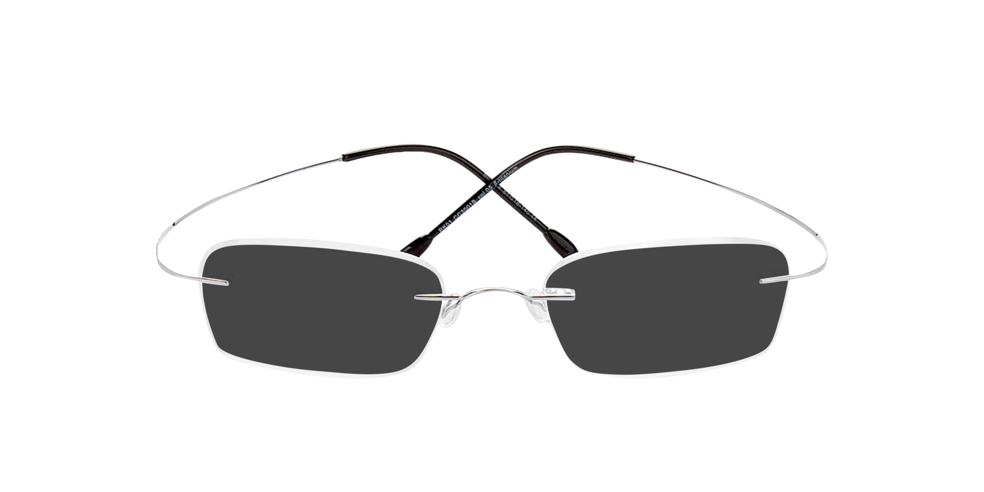 Mackay Zilver TitaanEyeglass Frames van B24, met getinte lenzen