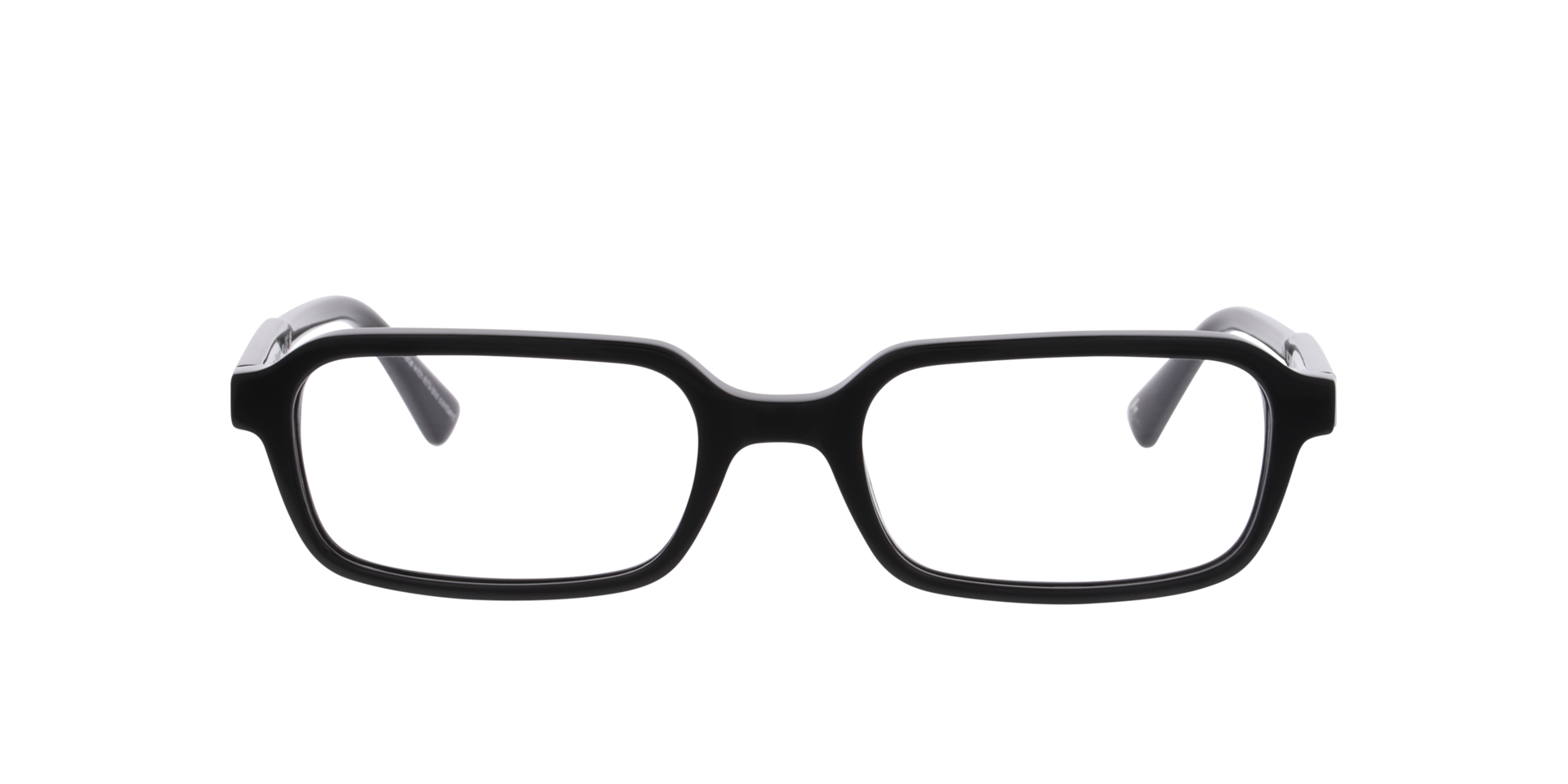 Nivar Schwarz AcetatEyeglass Frames von B24, Vorderansicht