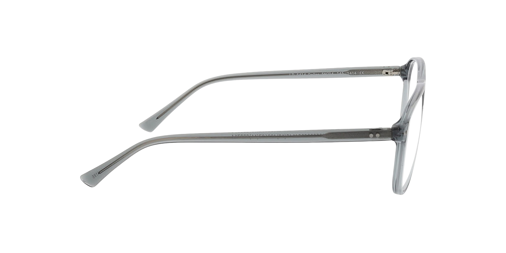 Dallas Crystal Grau KunststoffEyeglass Frames von B24, Seitenansicht