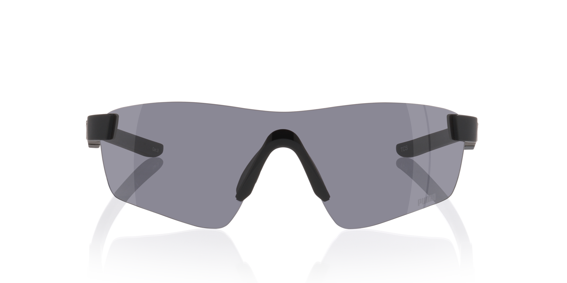 PU0481S Schwarz KunststoffSunglass Frames von B24, Vorderansicht
