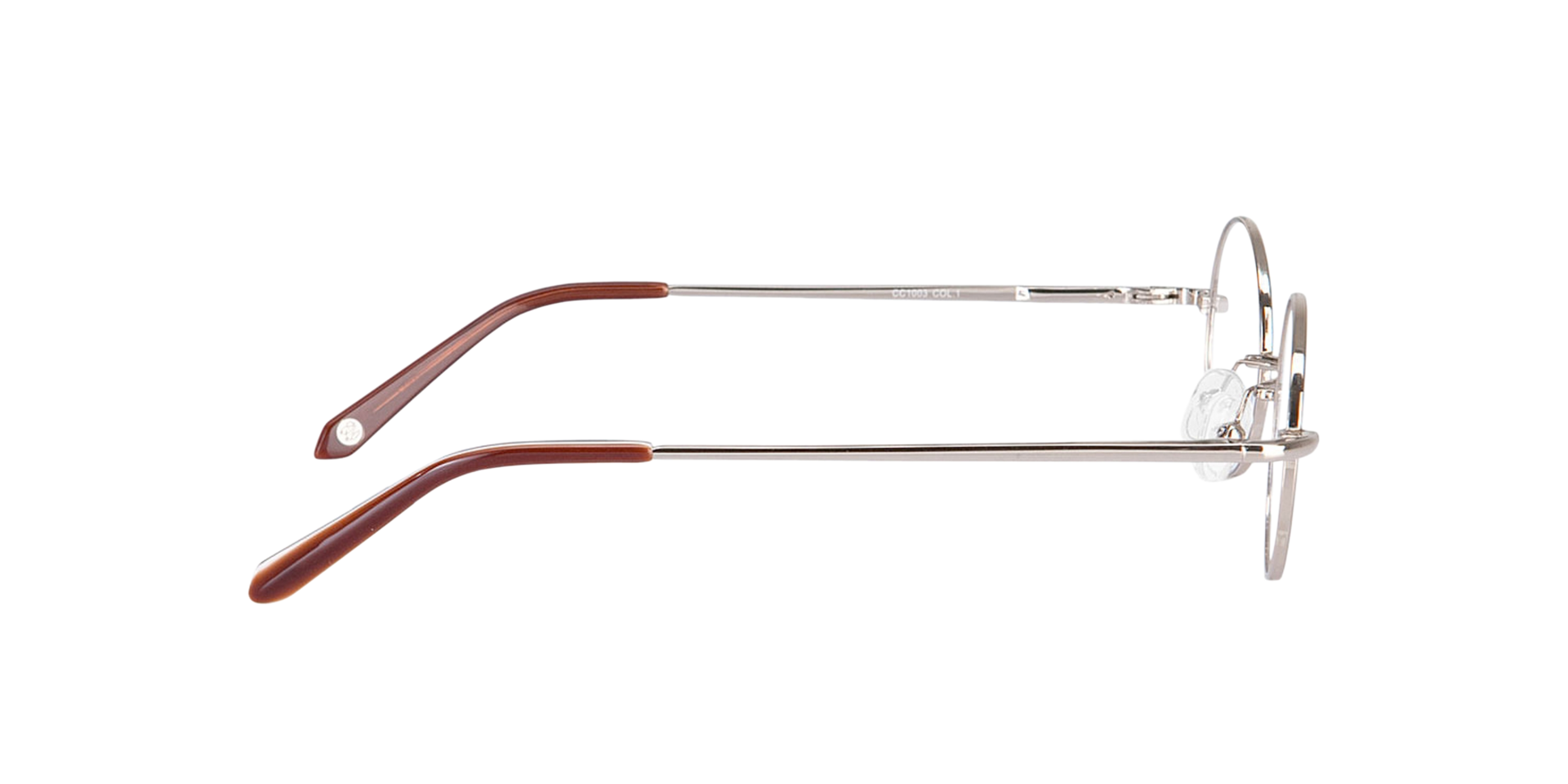 Cary Gold MetallEyeglass Frames von B24, Seitenansicht