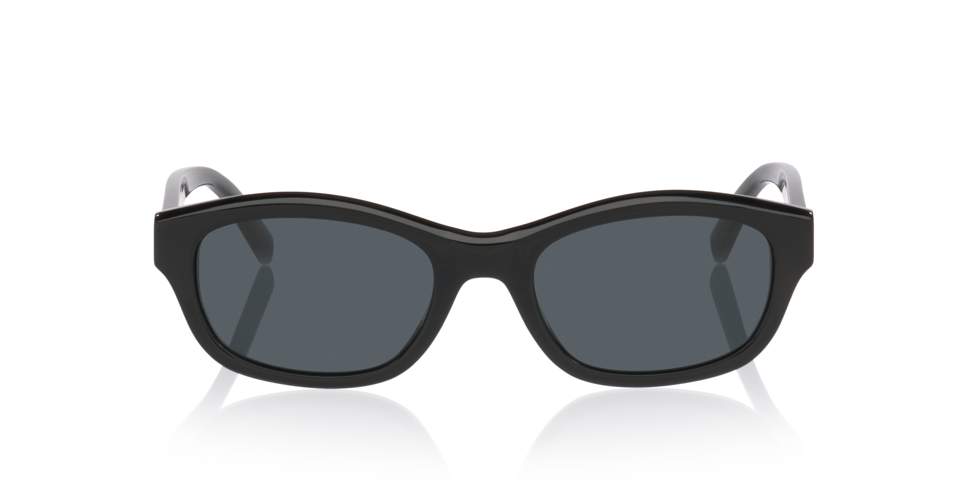 Sl M172 Zwart AcetaatSunglass Frames van B24, Vooraanzicht