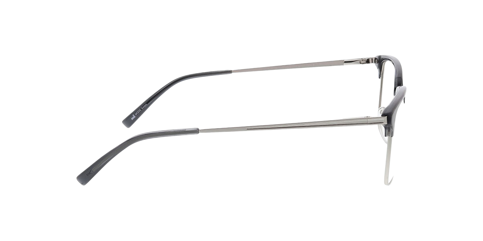 Tupelo Kristal blauw  &  zilver MetaalEyeglass Frames van B24, Zijaanzicht