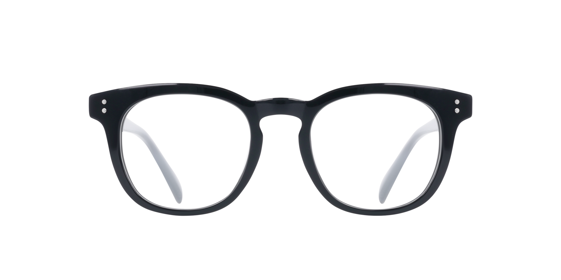 Blake CT Jet Black AcetatEyeglass Frames von B24, Vorderansicht