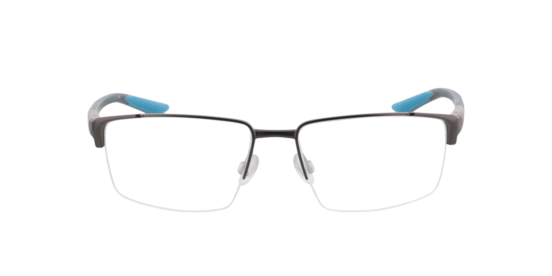 NIKE 8054 Staalgrijs MetaalEyeglass Frames van B24, Vooraanzicht