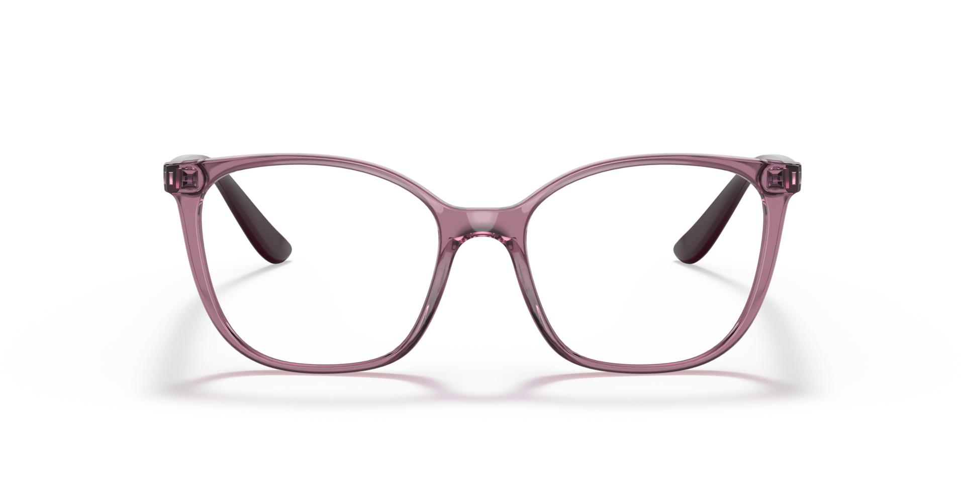 VO5356 Transparant paars KunststofEyeglass Frames van B24, Vooraanzicht