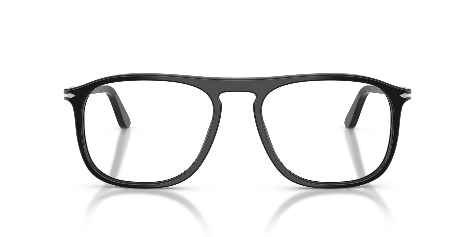 PO3392V Schwarz AcetatEyeglass Frames von B24, Vorderansicht