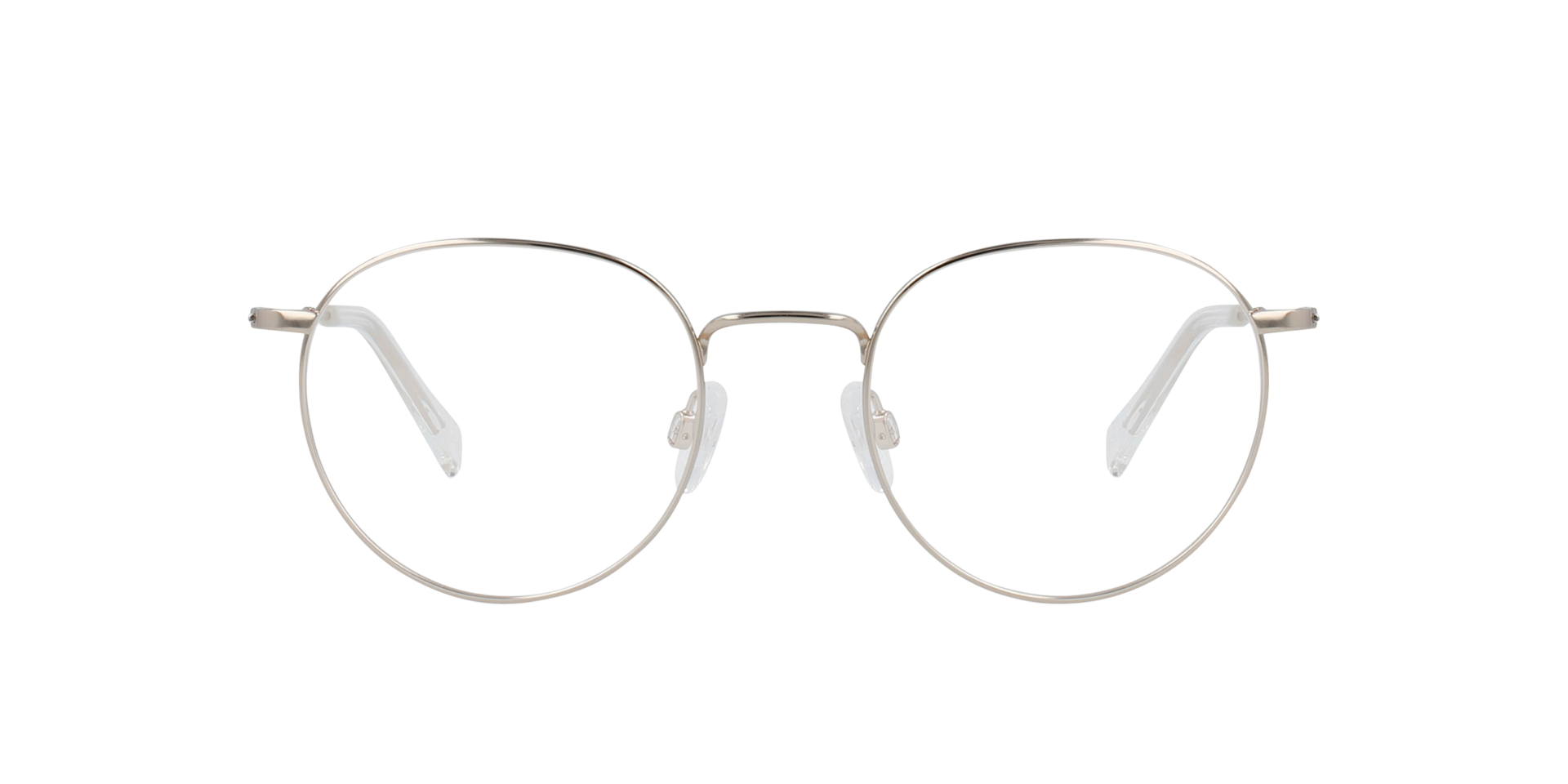 Ceo Large Platinum Silver Titanium TitanEyeglass Frames von B24, Vorderansicht