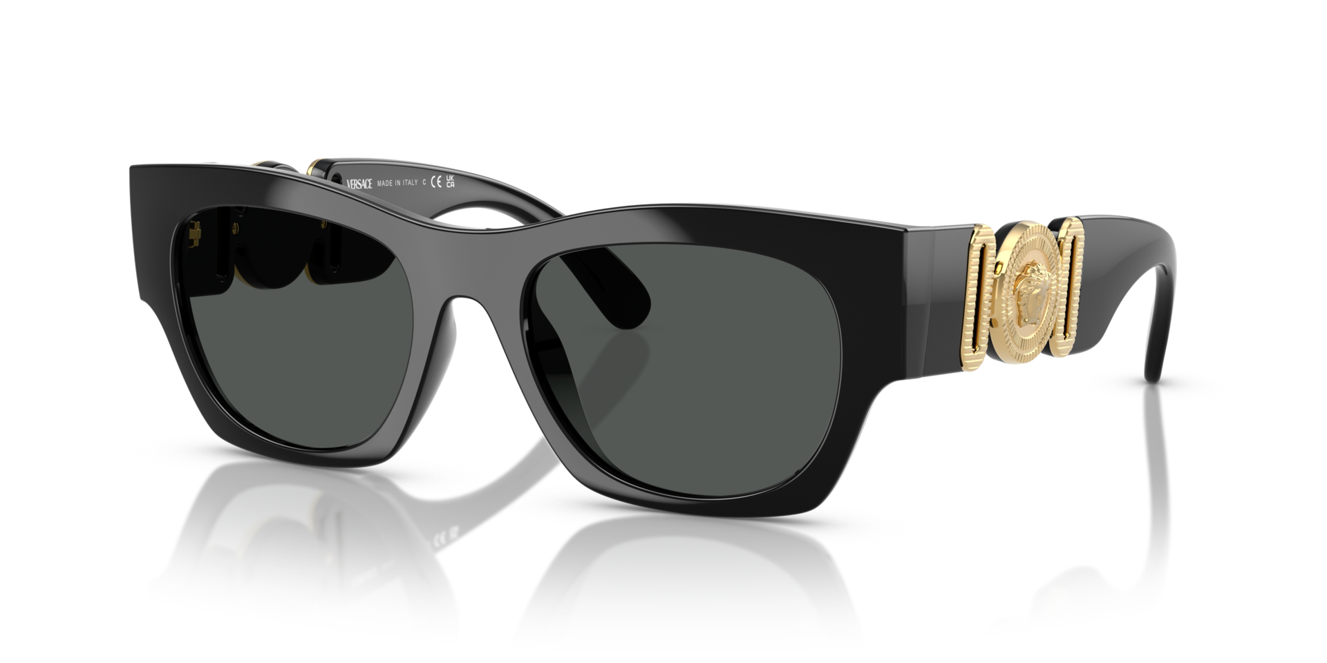 VE4479U Schwarz KunststoffSunglass Frames von B24, Dreiviertelansicht