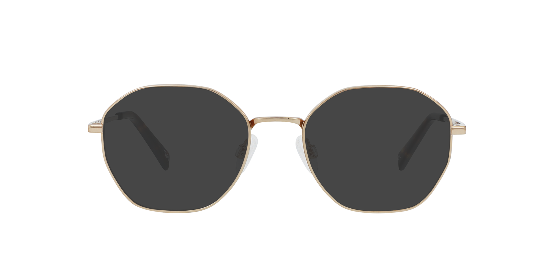 Flan Rose Gold Titanium TitanEyeglass Frames von B24, mit getönten Gläsern