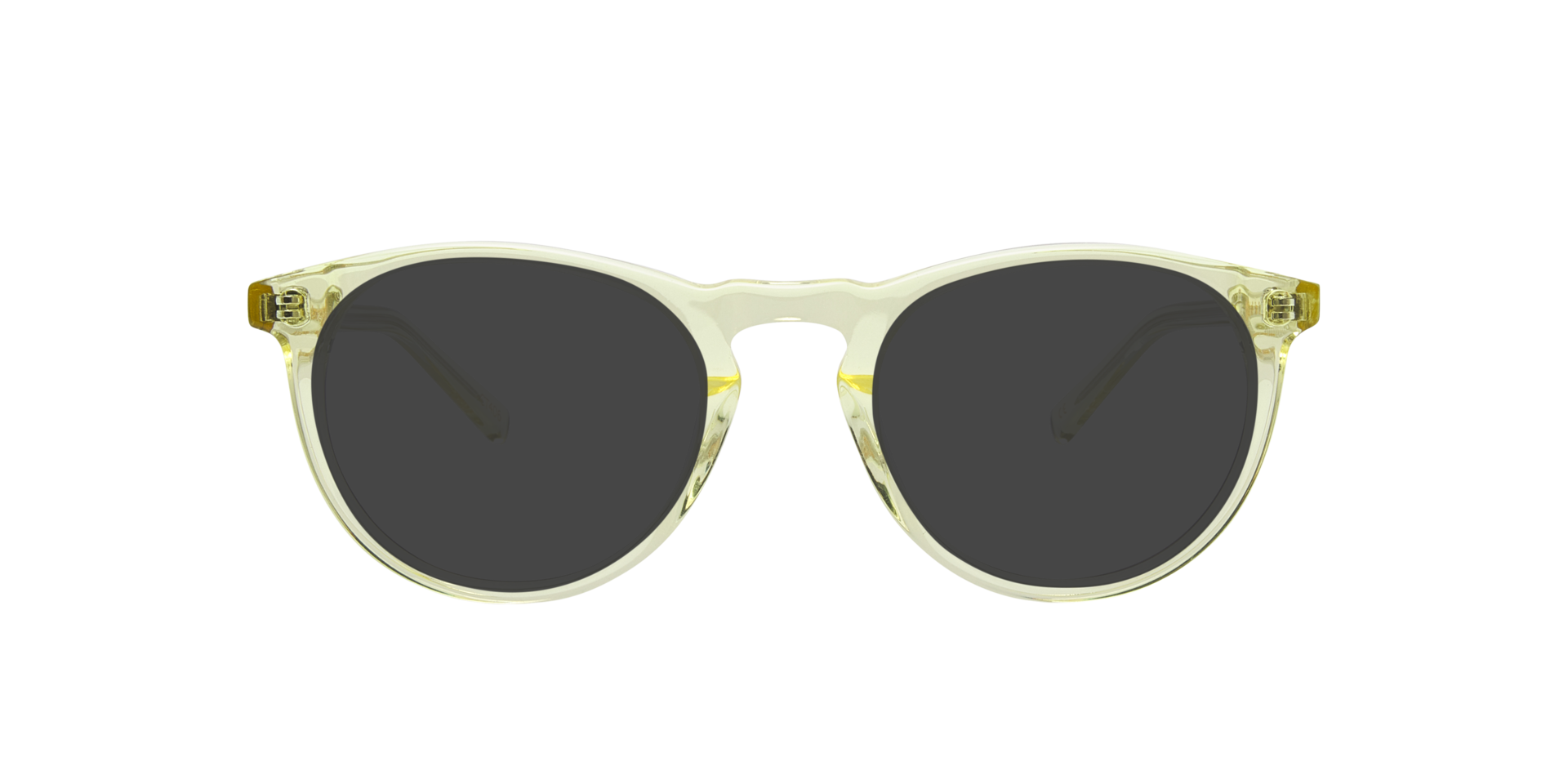 Elba Crystal Yellow AcetaatEyeglass Frames van B24, met getinte lenzen
