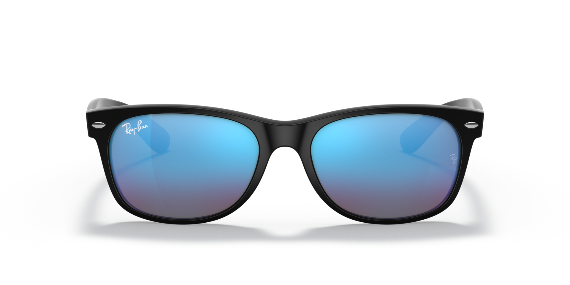 RB2132 Rubber zwart KunststofSunglass Frames van B24, Vooraanzicht