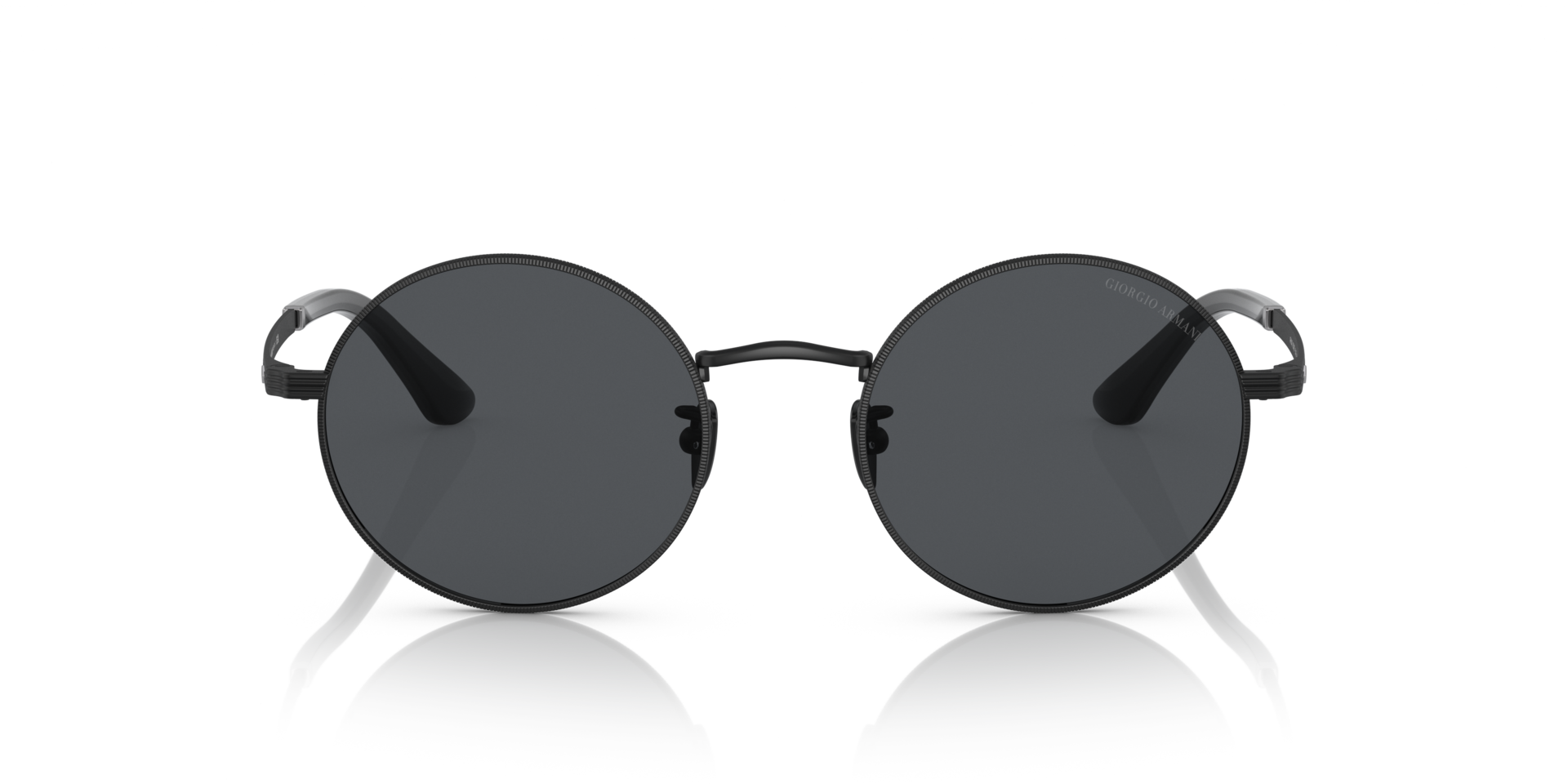 AR6140 Matt Schwarz MetallSunglass Frames von B24, Vorderansicht