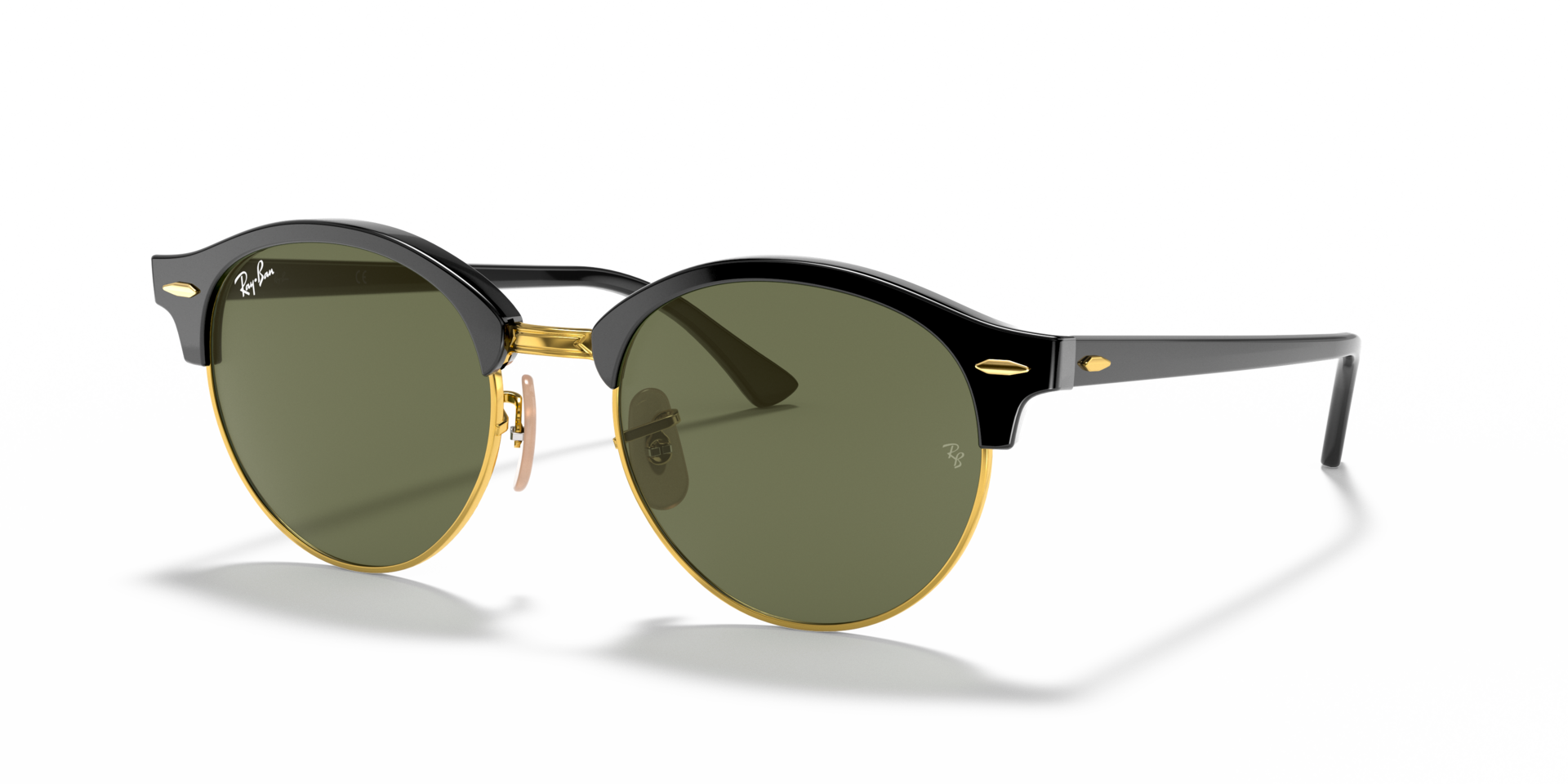 RB4246 Zwart AcetaatSunglass Frames van B24, Hoekweergave