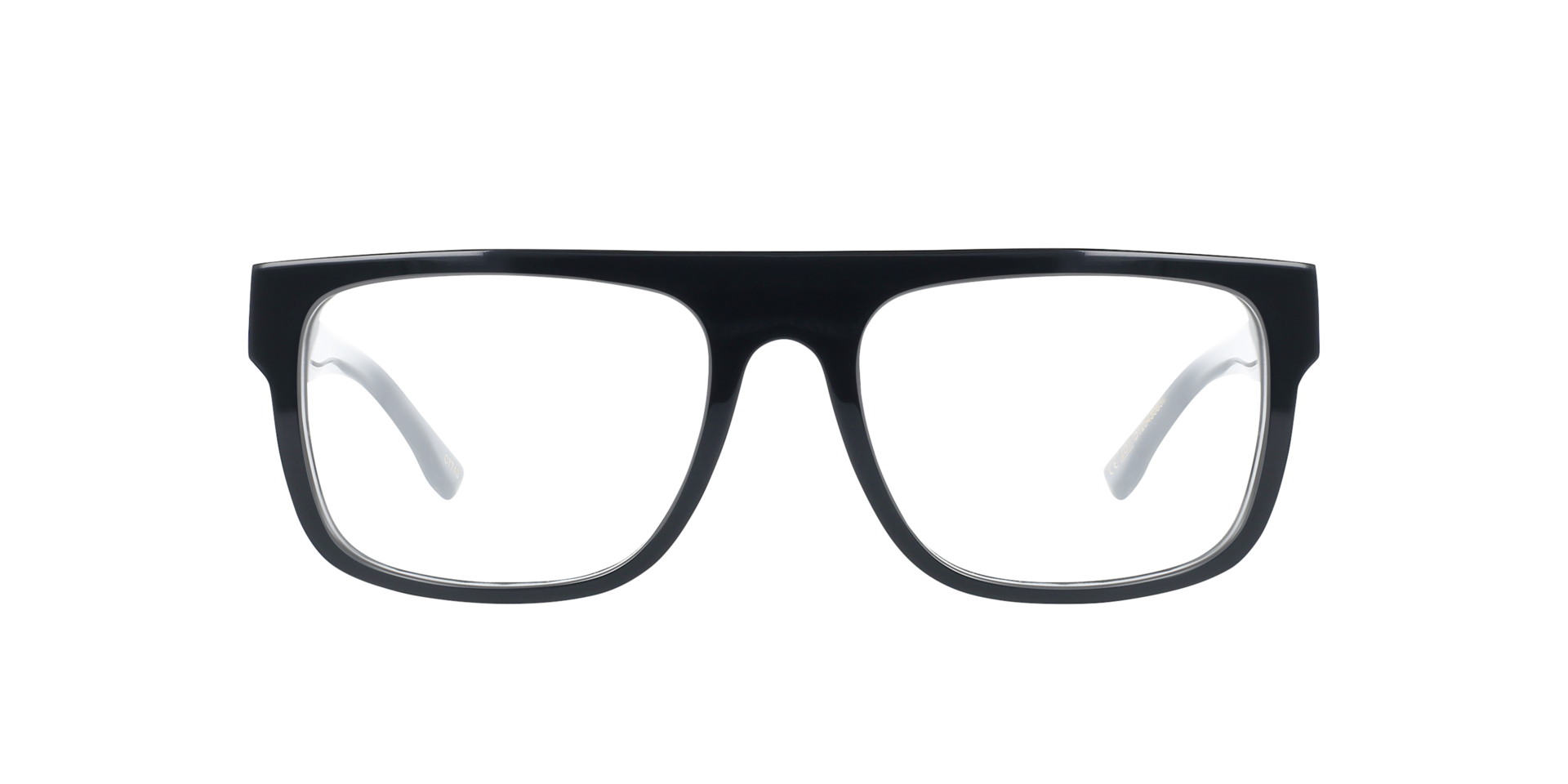 Jagger Jet Black AcetatEyeglass Frames von B24, Vorderansicht