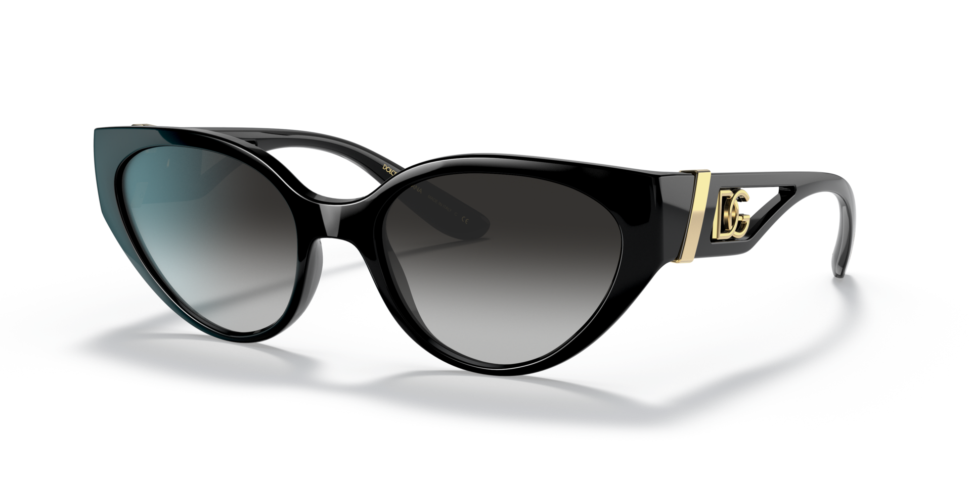 DG6146 Schwarz KunststoffSunglass Frames von B24, Dreiviertelansicht