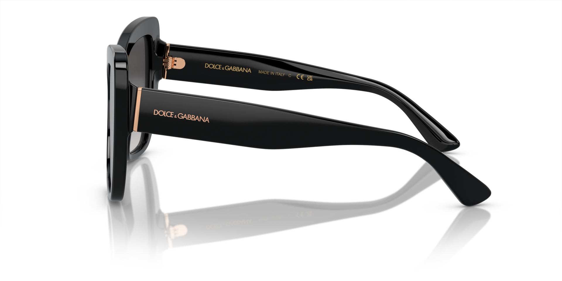 DG4348 Schwarz AcetatSunglass Frames von B24, Seitenansicht