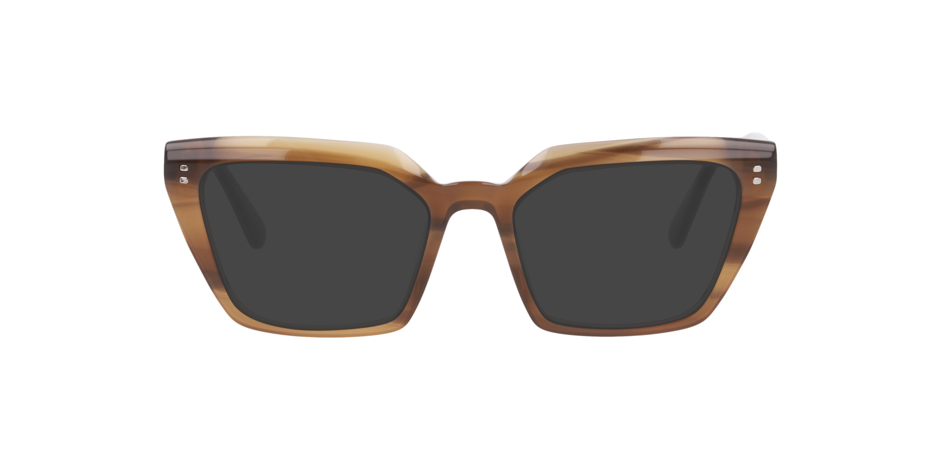 Brown Khaki Horn Victoria -  Acetate Zonnebrillen