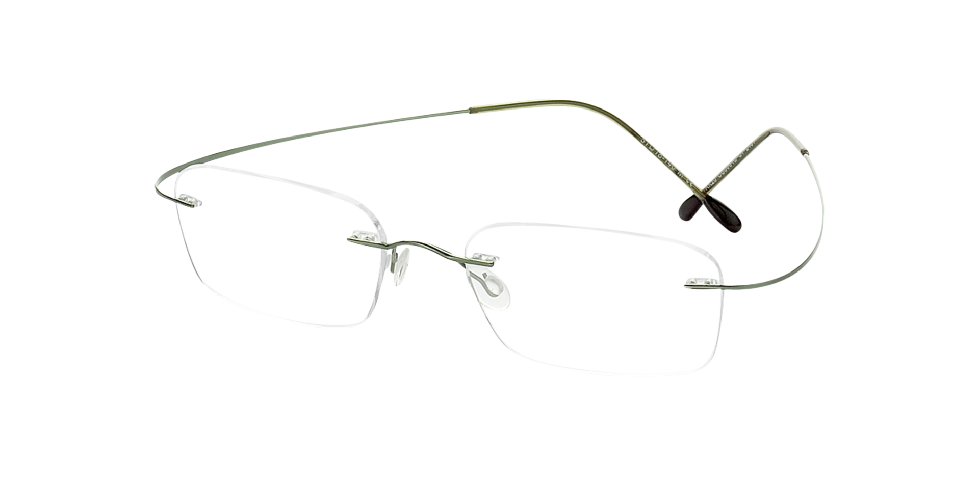 Mackay Groen TitaanEyeglass Frames van B24, Hoekweergave