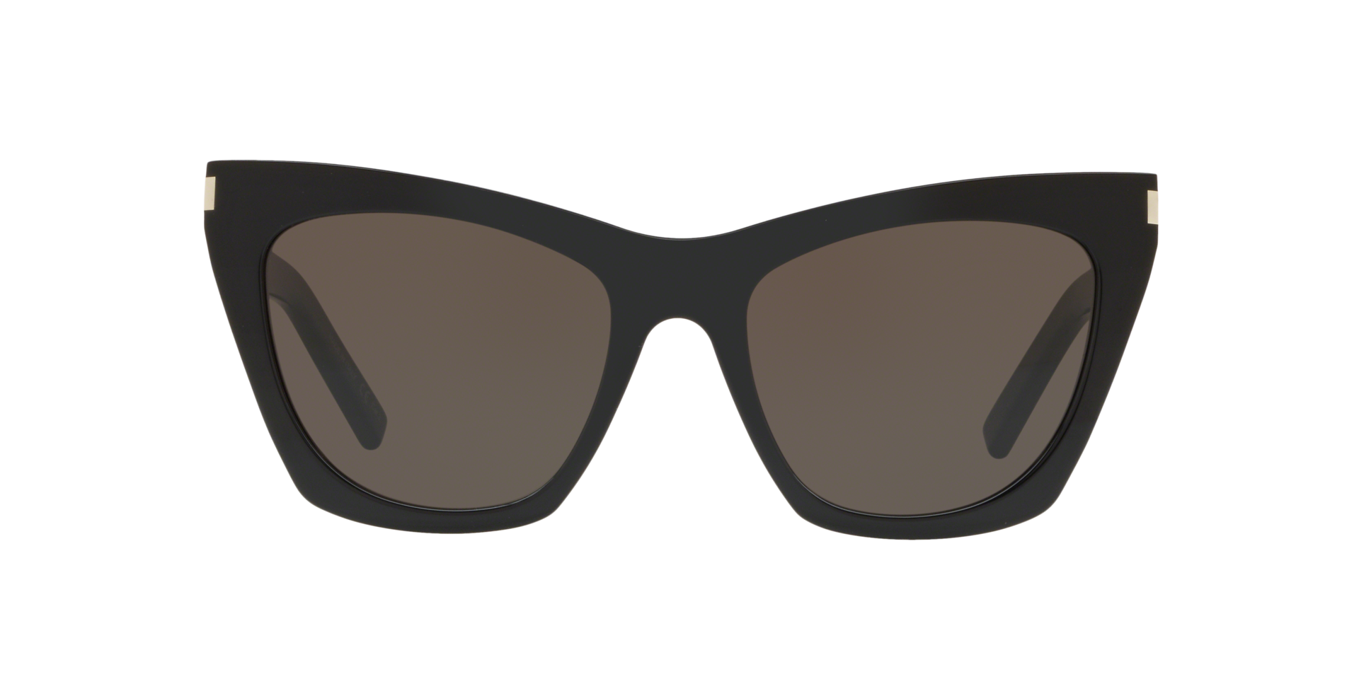 SL 214 KATE Glänzendes Schwarz AcetatSunglass Frames von B24, Vorderansicht
