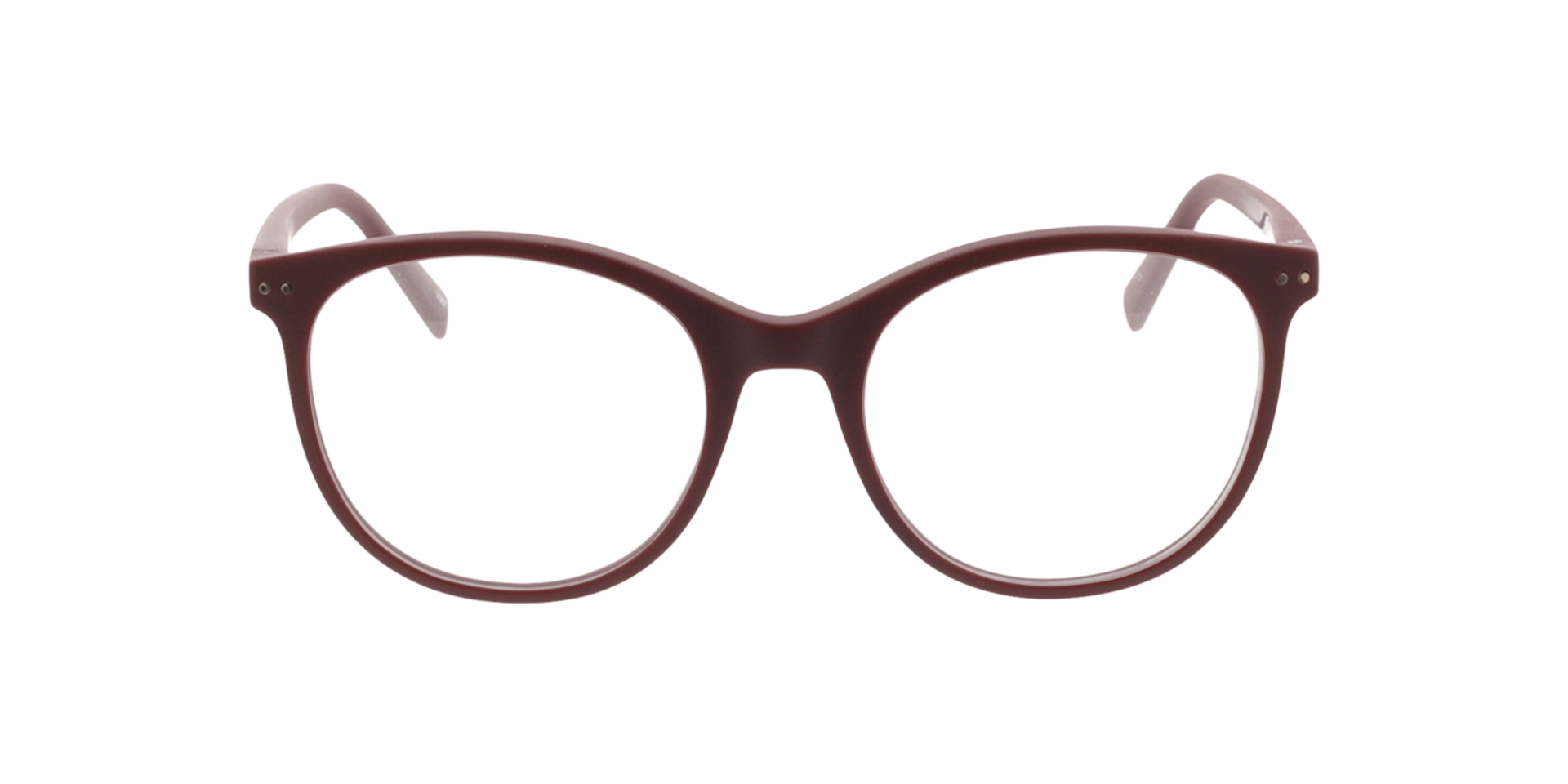 Lily Dunkelrot KunststoffEyeglass Frames von B24, Vorderansicht