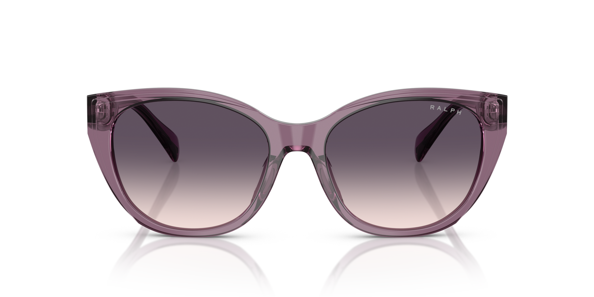 RA5324U Shiny Transparent Violet AcetaatSunglass Frames van B24, Vooraanzicht