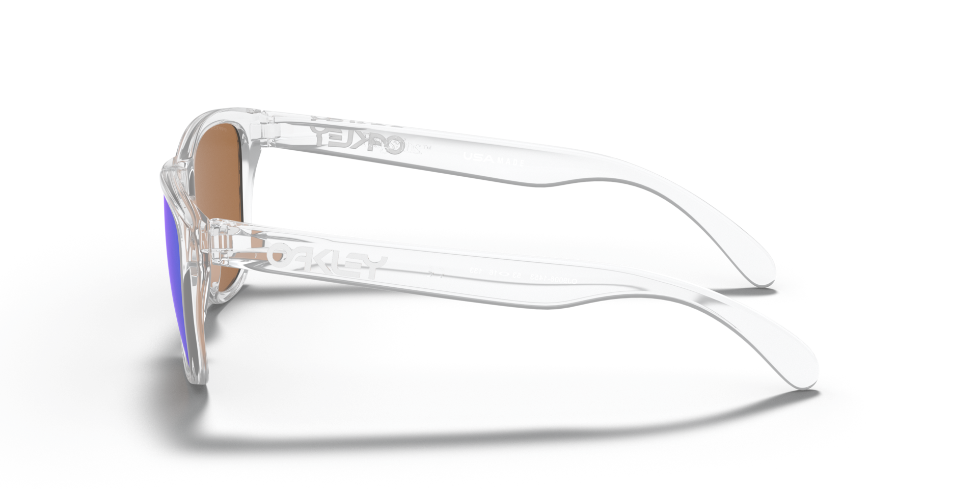 Frogskins™ XS (Youth Fit) Transparent glänzend KunststoffSunglass Frames von B24, Seitenansicht