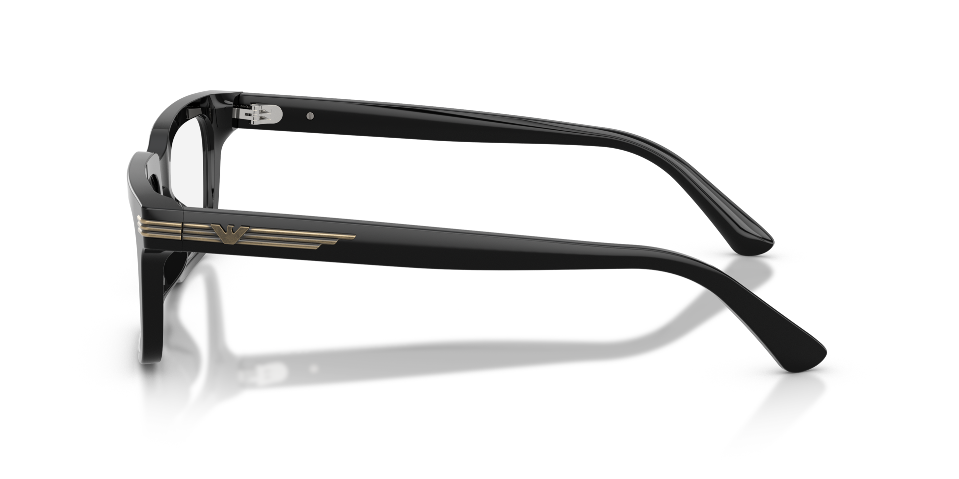 EA3293U Schwarz glänzend AcetatEyeglass Frames von B24, Seitenansicht