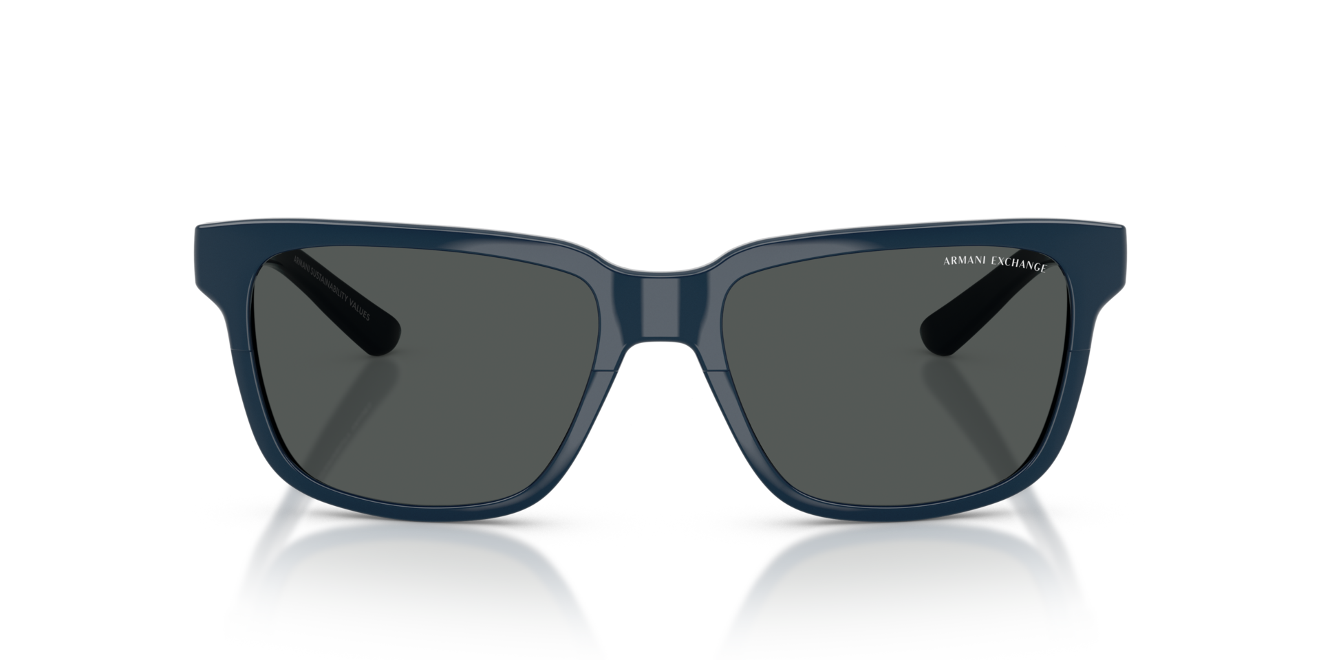 AX4026S Shiny Navy Blue KunststofSunglass Frames van B24, Vooraanzicht
