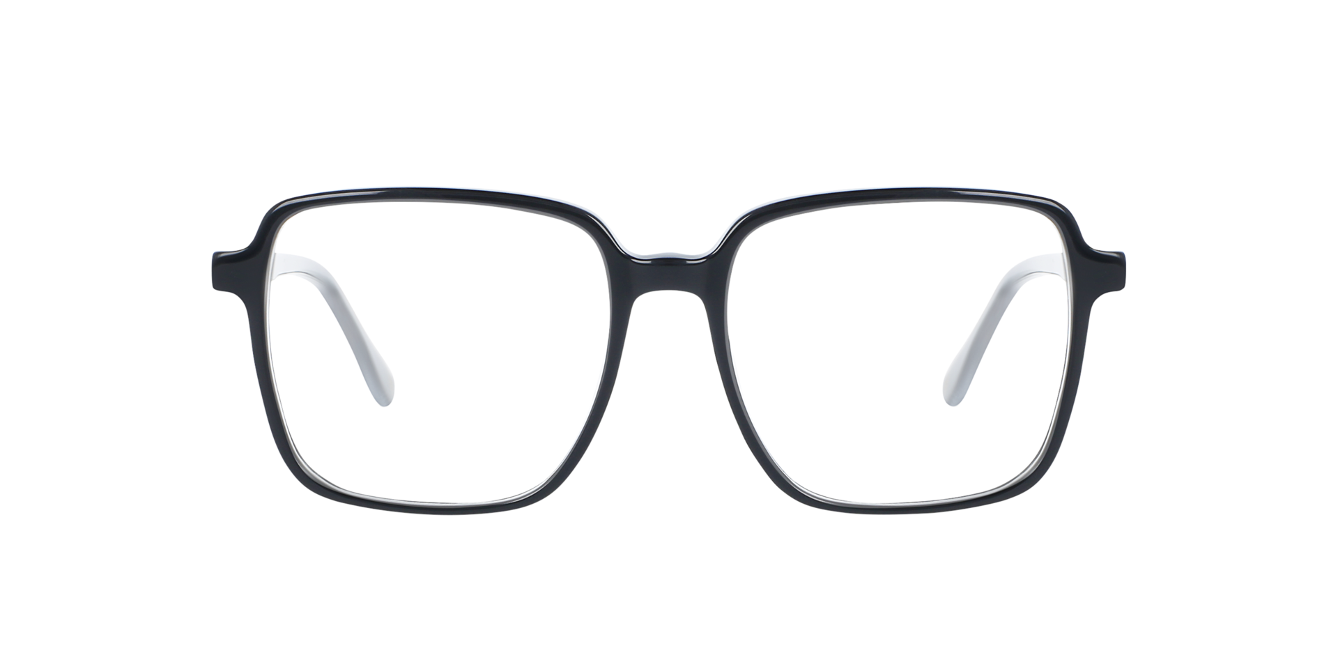 Elena CT Jet Black AcetaatEyeglass Frames van B24, Vooraanzicht
