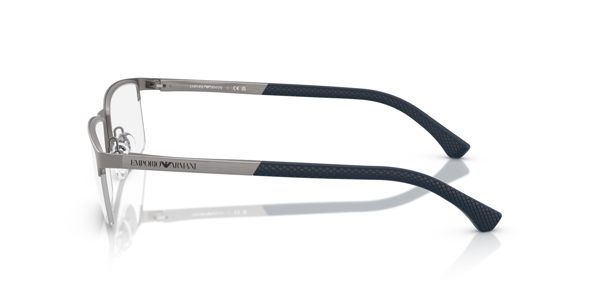 EA1041 Mat Staalgrijs MetaalEyeglass Frames van B24, Zijaanzicht