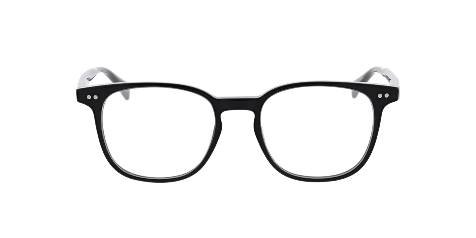 Basel Schwarz AcetatEyeglass Frames von B24, Vorderansicht