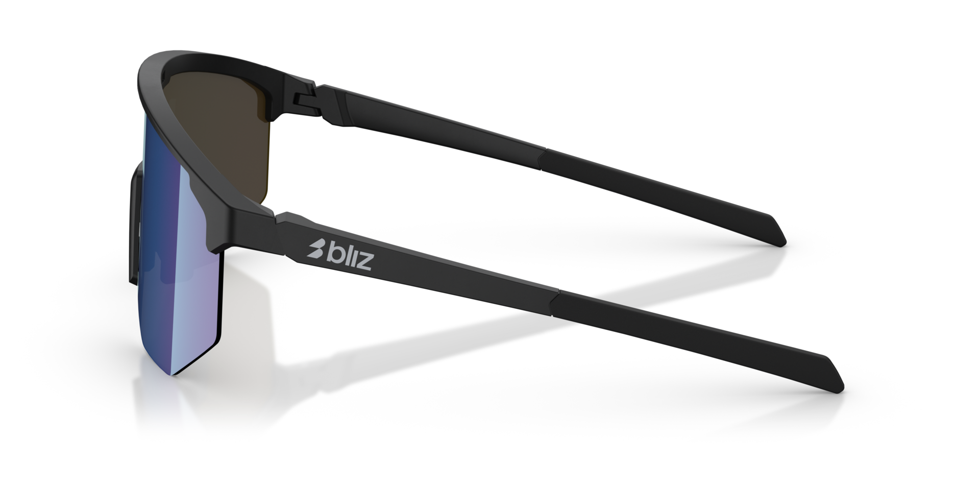 ZB7010 Schwarz KunststoffSunglass Frames von B24, Seitenansicht