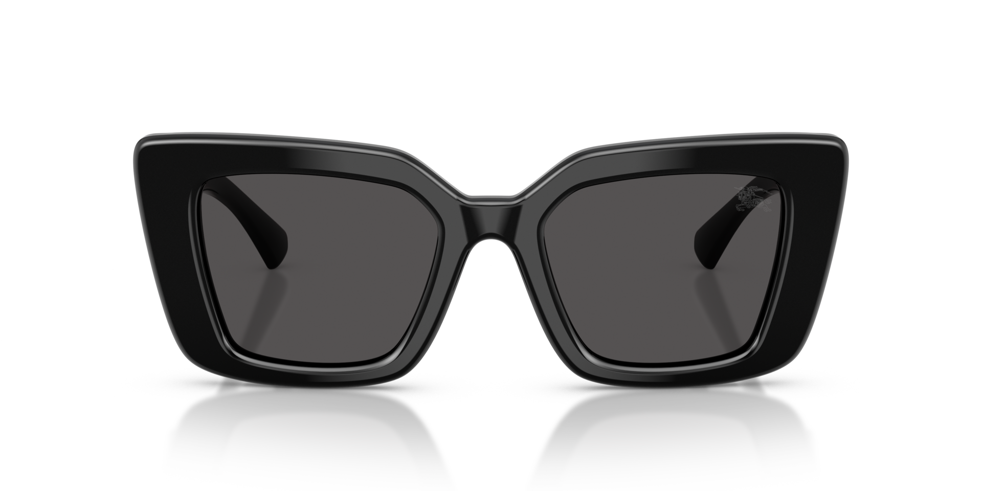 BE4476 Zwart AcetaatSunglass Frames van B24, Vooraanzicht