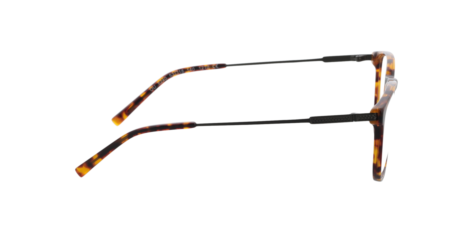 Dustin Havana  &  Matt Dark Green AcetatEyeglass Frames von B24, Seitenansicht